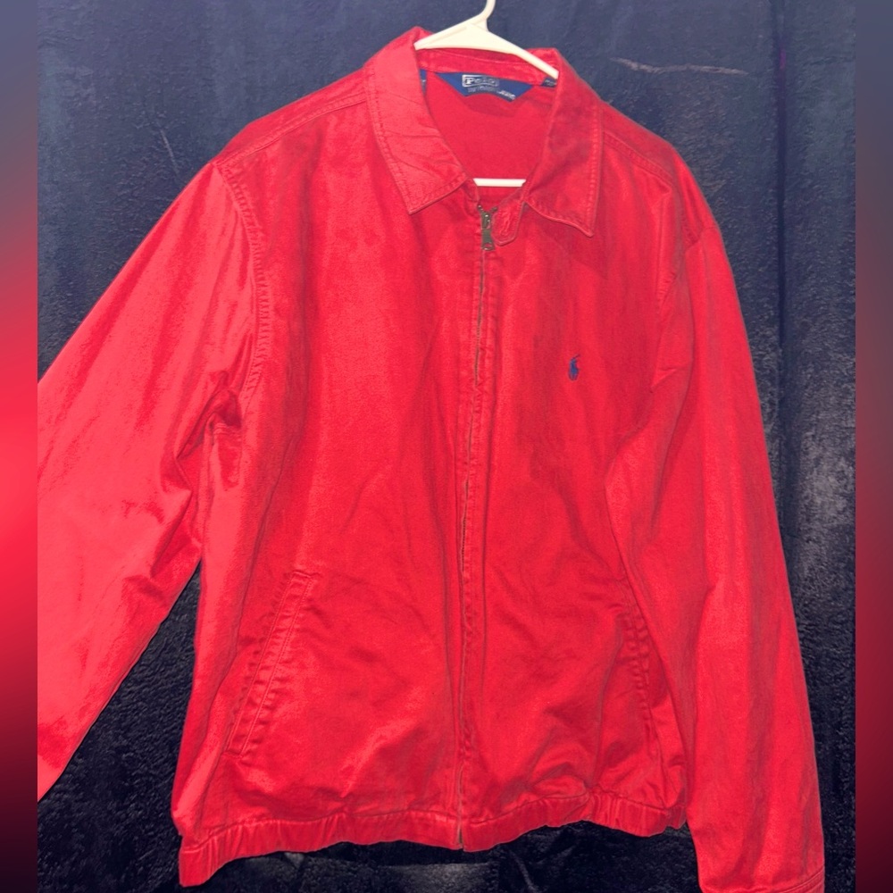 Men’s Red Polo Jacket